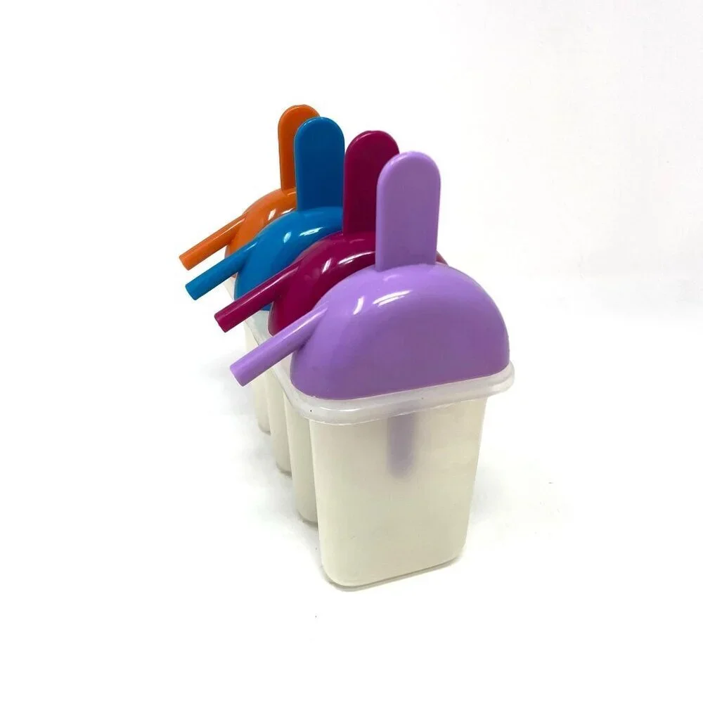 Vintage Ice Cream Popsicle Mold Maker Attached Straw Summer Kids Make At Home